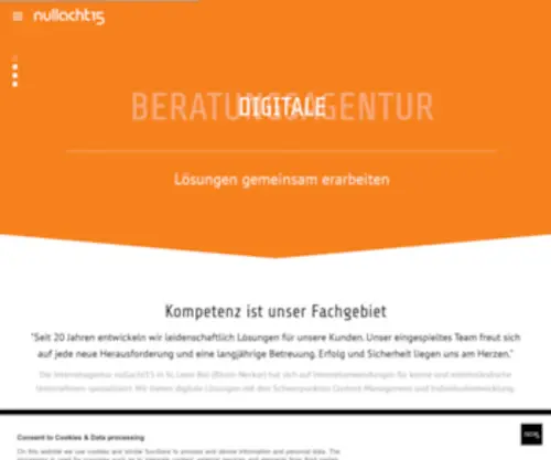 Nullacht15.com(Internetagentur Heidelberg nullacht15 GmbH) Screenshot