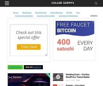 Nulledscripts.xyz(Discover 1000s of premium WordPress themes & website templates) Screenshot