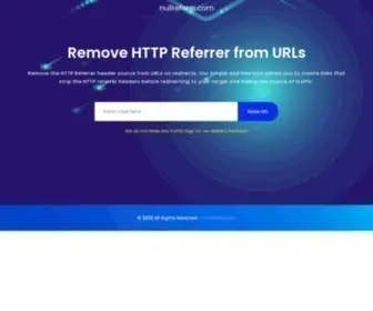 Nullreferer.com(Remove HTTP Referrer headers from URLs) Screenshot