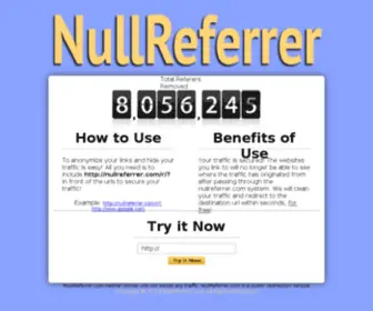Nullreferrer.com(Null Referrer) Screenshot