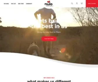 Nulo.com(Nulo Pet Food) Screenshot