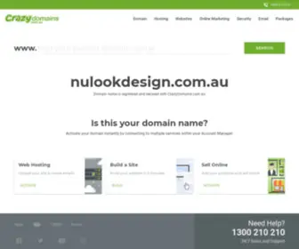 Nulookdesign.com.au(Crazy Domains) Screenshot