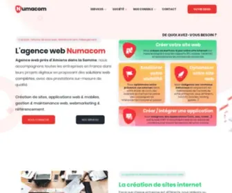 Numacom.fr(L'agence web Numacom développe votre communication digitale sur internet) Screenshot