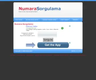 Numarasorgulama.com(GSM Numara Sorgulama) Screenshot