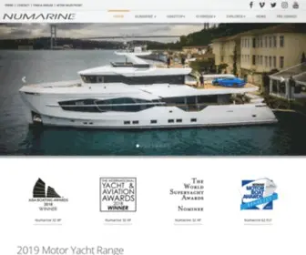 Numarine.com(Performance Motor Yacht Builder) Screenshot