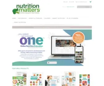 Numatters.com(Nutrition Matters) Screenshot