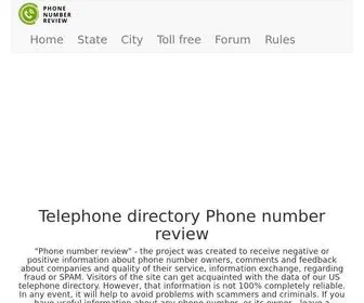 Number-Review.com(Project Phone number review) Screenshot