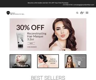 Number4Hair.com(Shop Hair Professional Products) Screenshot