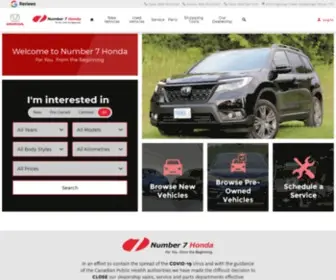 Number7Honda.com(Number 7 Honda) Screenshot