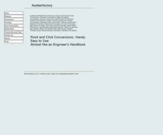 Numberfactory.com(Numberfactory Conversions) Screenshot