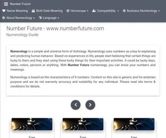 Numberfuture.com(Numerology Meanings) Screenshot