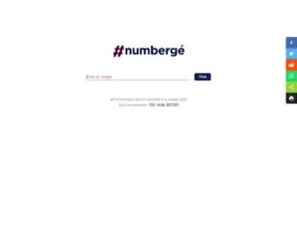 Numberge.com(Information about numbers) Screenshot