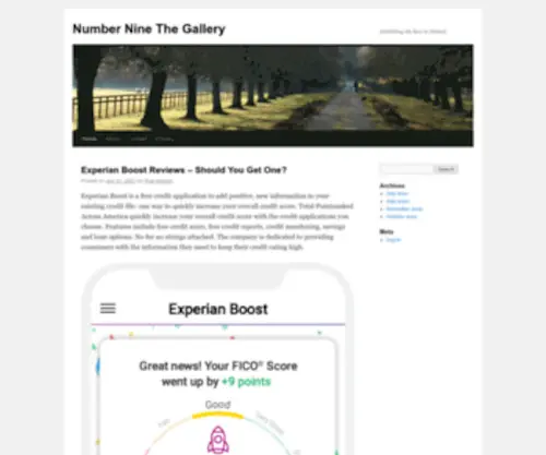 Numberninethegallery.com(Number Nine The Gallery) Screenshot