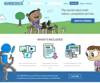 Numberock.com(Math Songs & Videos) Screenshot