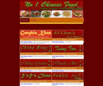 Numberonechinesefood.com(Chinese Restaurants Online Order and Delivery) Screenshot