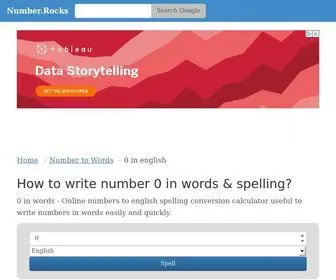 Number.rocks(Online Calculators) Screenshot