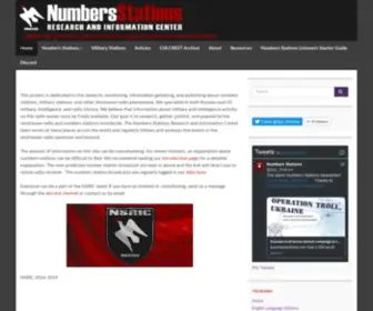 Numbers-Stations.com(The NSRIC main website. Our project) Screenshot