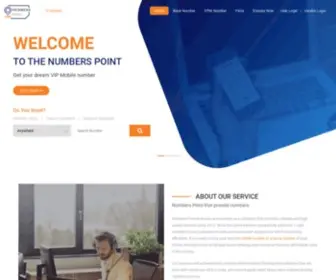Numberspoint.com(Vodafone VIP number) Screenshot