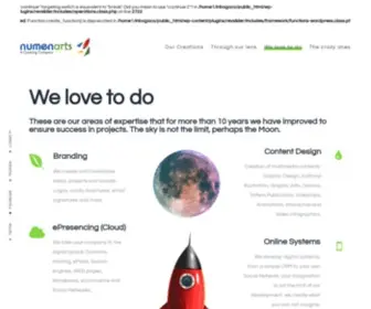 Numenarts.com(A creating company) Screenshot