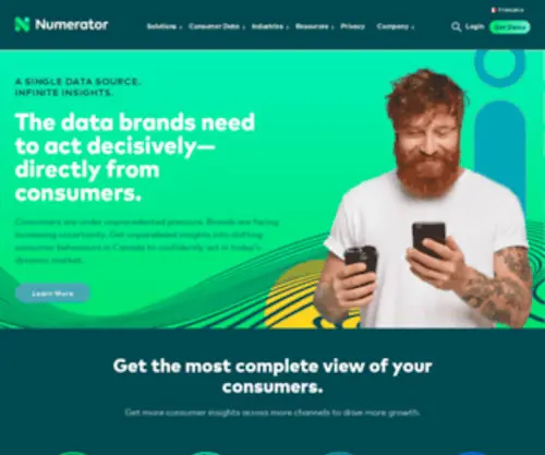 Numerator.ca(Consumer Insights Company & Omnichannel Market Intelligence) Screenshot