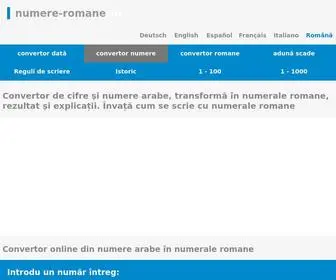 Numere-Romane.ro(Învață cum se scrie cu numerale romane) Screenshot