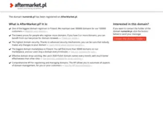 Numerek.pl(Strona nieaktywna) Screenshot