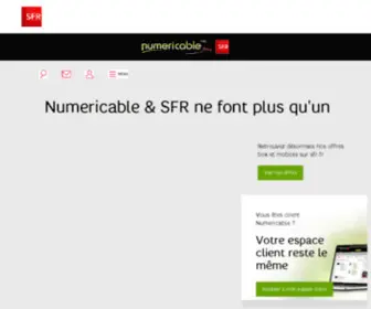 Numericable.fr(Découvrez les offres mobile et internet sfr) Screenshot
