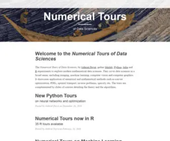 Numerical-Tours.com(Numerical Tours) Screenshot