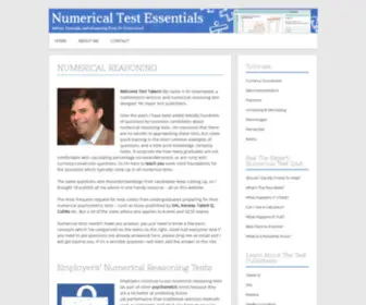 Numericalreasoning.co.uk(Numerical Reasoning) Screenshot