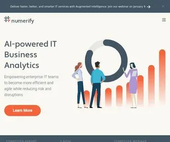 Numerify.com(IT Analytics) Screenshot