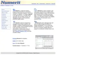 Numerit.com(Mathematical & Scientific Computing) Screenshot