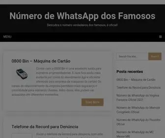 Numerodosfamosos.net(Número) Screenshot