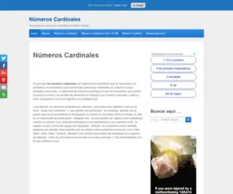 Numeroscardinales.com(Números) Screenshot