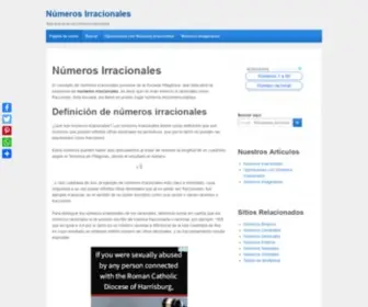 Numerosirracionales.com(Números) Screenshot