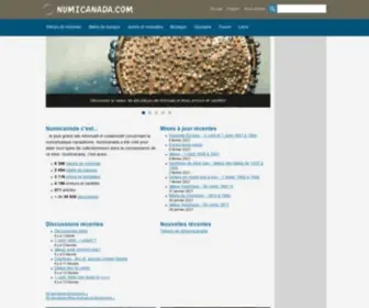 Numicanada.com(Monnaie canadienne) Screenshot
