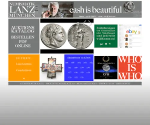 Numislanz.de(NUMISMATIK LANZ) Screenshot