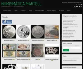 Numismaticamartell.com(NUMISMÁTICA MARTELL) Screenshot