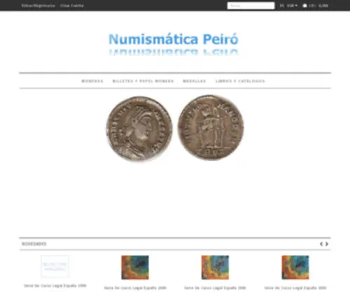 Numismaticapeiro.net(Numismática) Screenshot