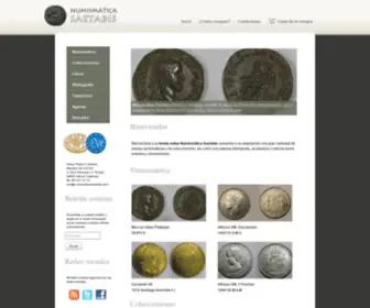 Numismaticasaetabis.com(Numismática Saetabis) Screenshot