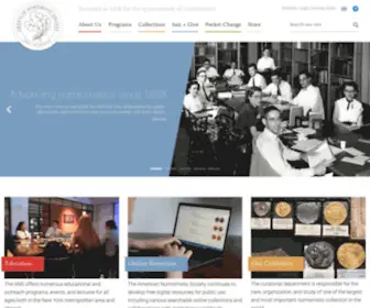 Numismatics.org Screenshot