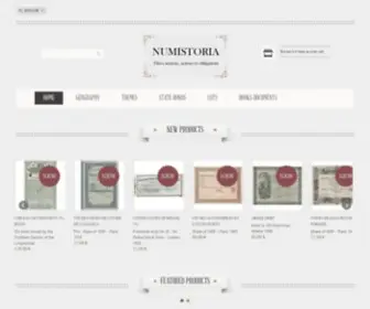 Numistoria.com(Numistoria, Scripophilie) Screenshot