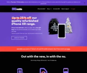 Numobile.com.au(Smartphones & Mobile Data Plans) Screenshot