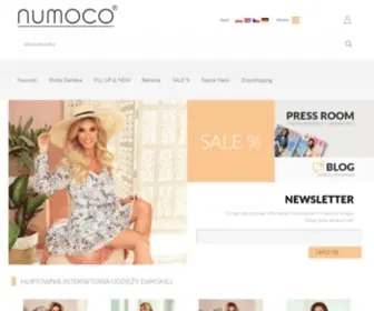 Numoco.com(Polski producent oraz hurtownia odzieży damskiej online) Screenshot