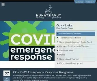 Nunatsiavut.com(Nunatsiavut Government) Screenshot