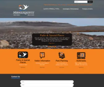 Nunavutparks.com(Nunavut Parks & Special Places) Screenshot