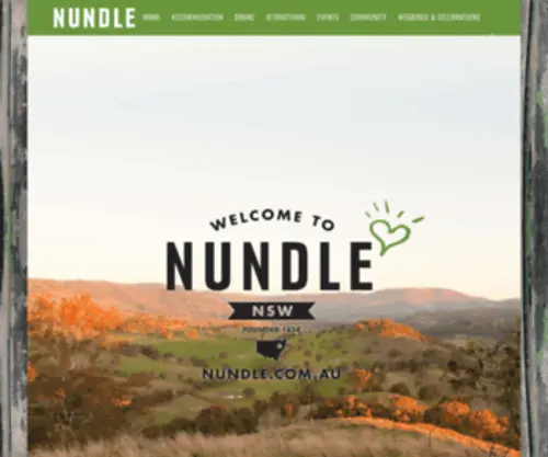 Nundle.com.au(Events, Accommodation) Screenshot