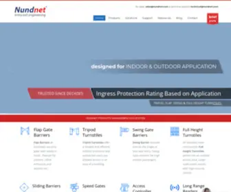 Nundnet.com(Turnstile Access Control UHF Reader Global Manufacturer in USA Turnstile & Access Control Manufacturer from America) Screenshot