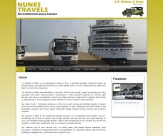 Nunestravels.com(Coaches in Goa) Screenshot