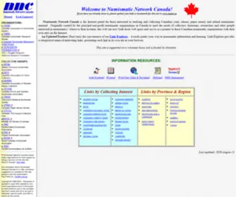 Nunetcan.net(Numismatic Network Canada) Screenshot