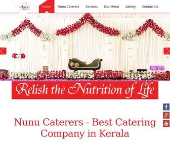 Nunucaterers.com(Wedding Birthday and Event Catering Service Management Company Kerala) Screenshot